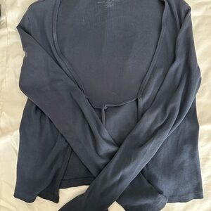 Brandy Melville Dark Blue Open-Front Cardigan